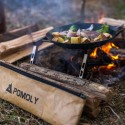 POMOLY TGチタン製クッカースタンド　チタン製五徳　グリルスタンド　超軽量
