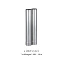 Φ6cm x 36cm (Φ2.36in x 14.17in)中部煙突セット | チタン延伸中部セクション| POMOLY